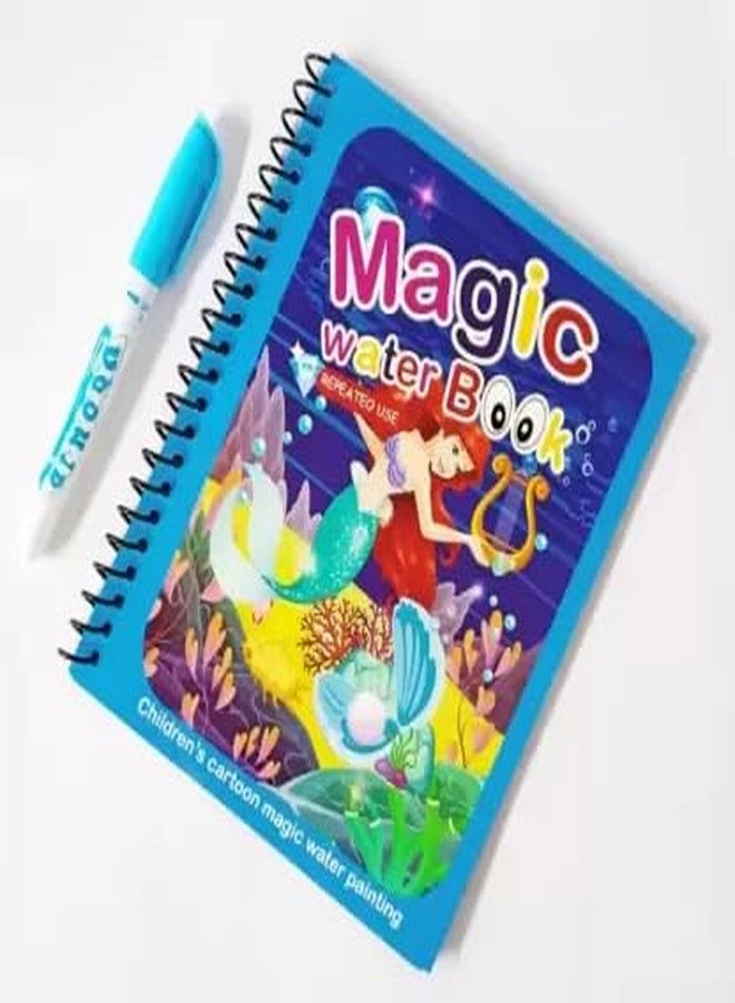 SCHNAPPI Magical Water Coloring Book |Drawing Book with Magic Pen for Toddlers |Early Education Doodle Painting Books |Reusable Alphabet Magic Book Gift for Birthday Diwali (Pink) - Image 1